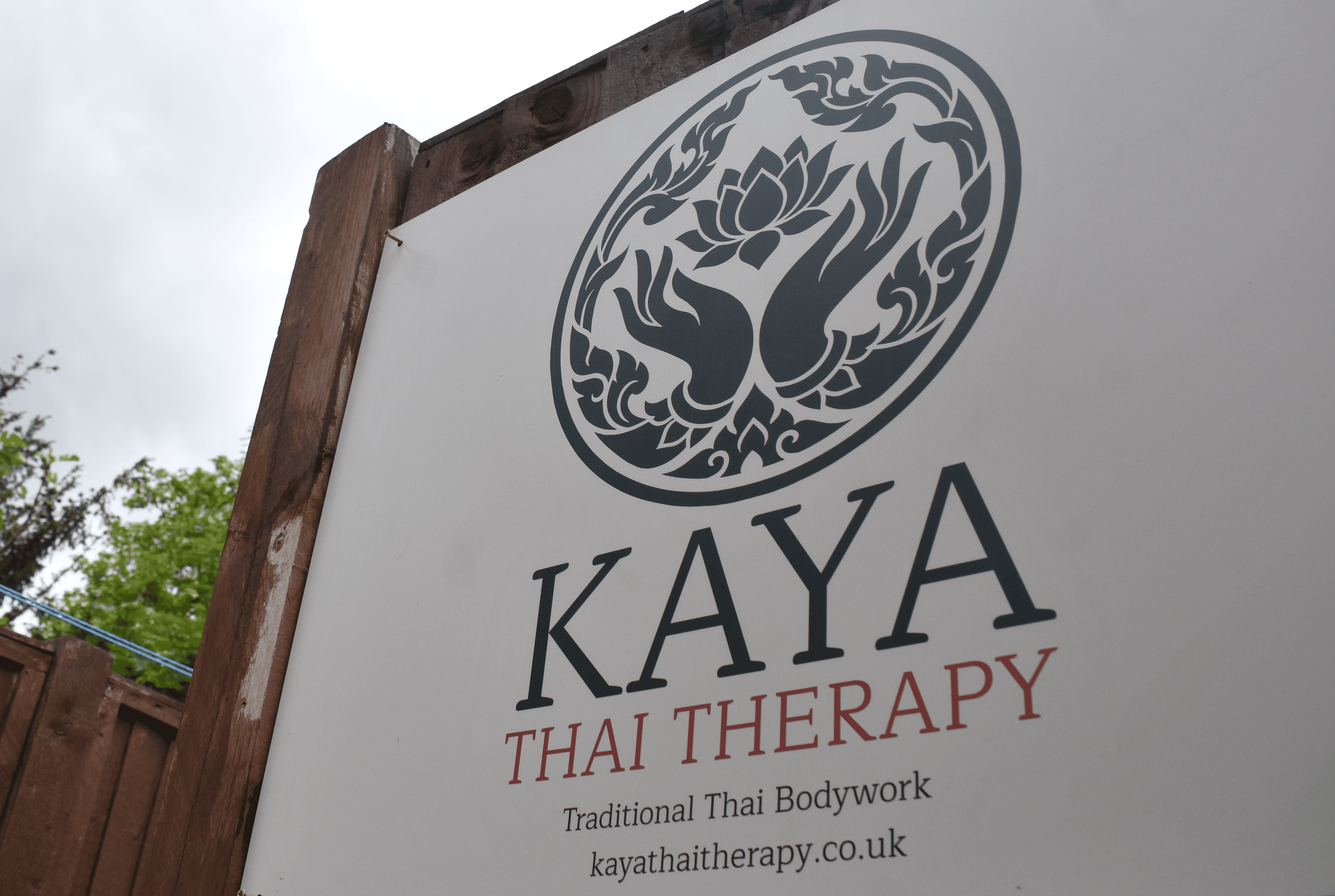Kaya Thai Therapy logo sign
